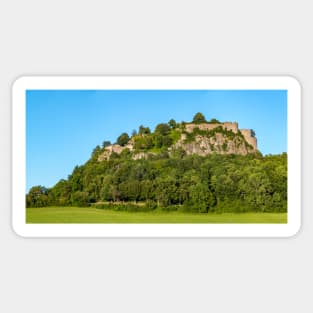 South-Western Sight of Hohentwiel Fortress Ruins - Singen, Germany Sticker